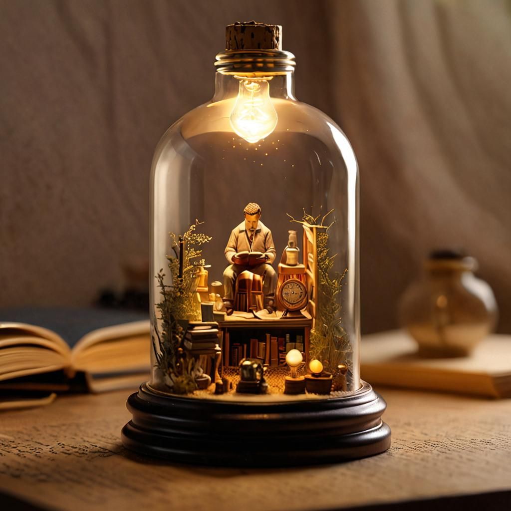 Miniature World in a Bottle: Handheld Art