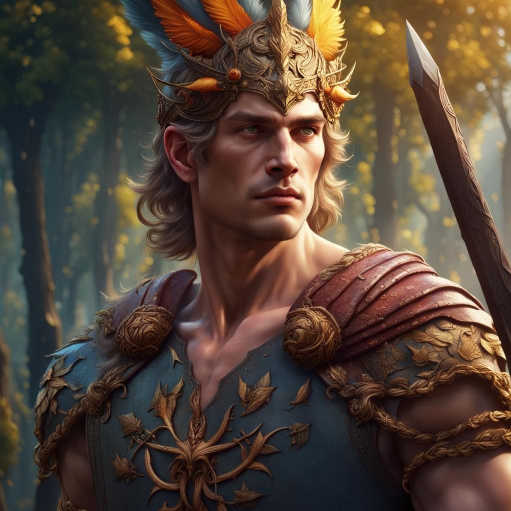 Aengus, God of Youth and Love: Fantasy Concept Art
