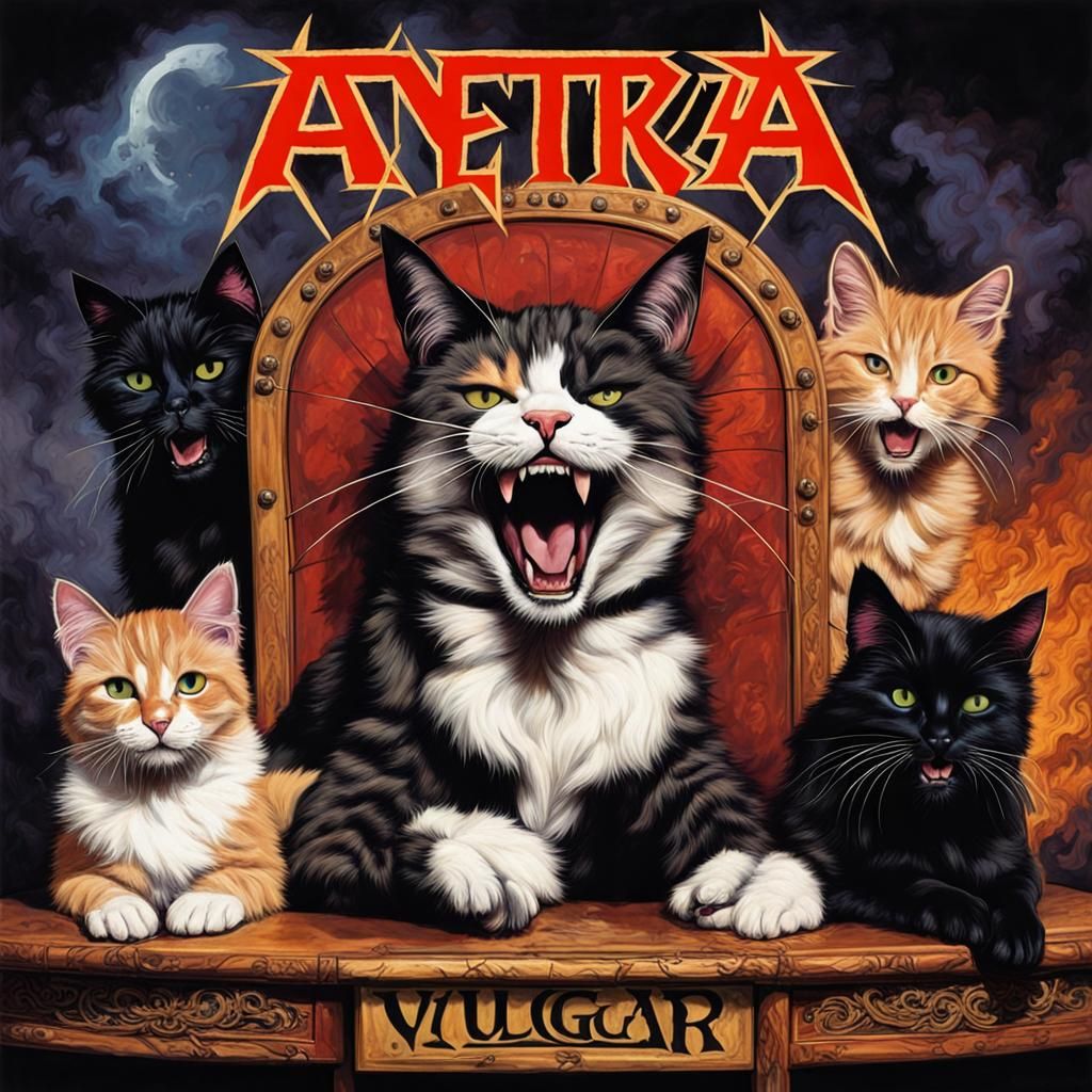 Pantera Album Cover Reimagined with Cats
