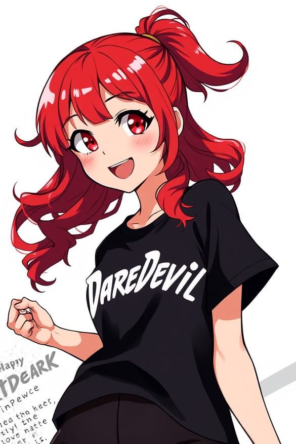 Anime Girl in Digital Art Style