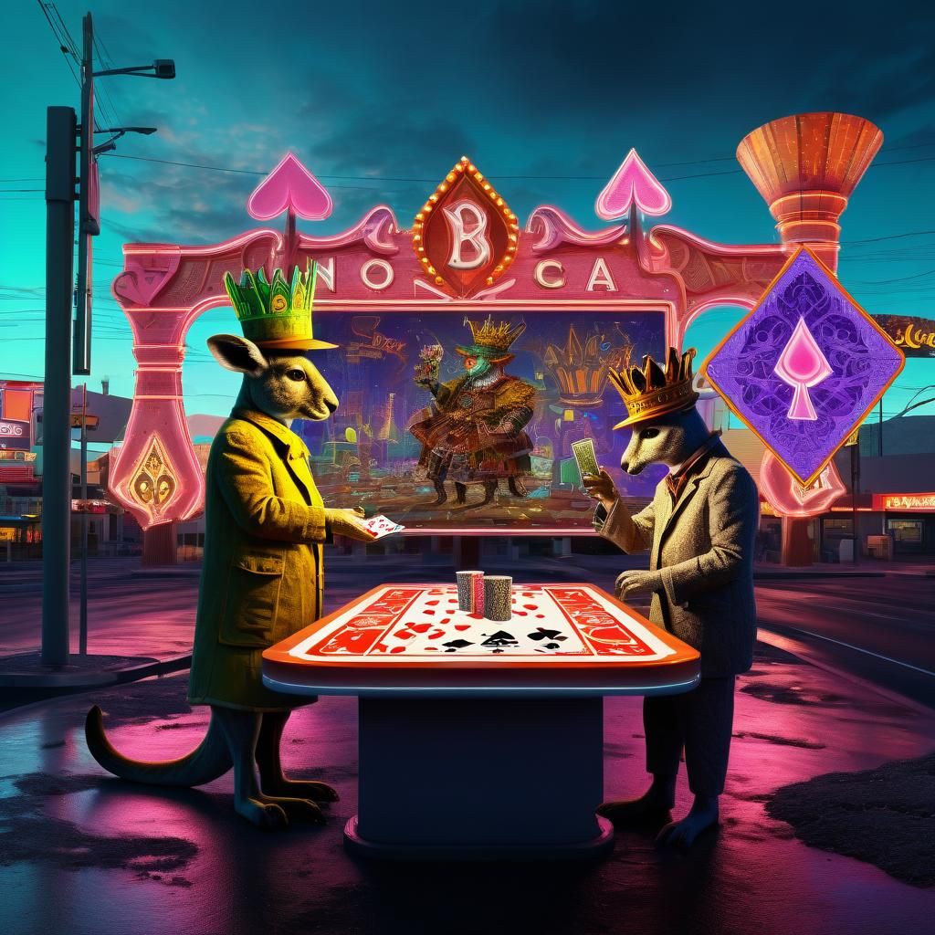 Kangaroo King and Scarecrow in Las Vegas