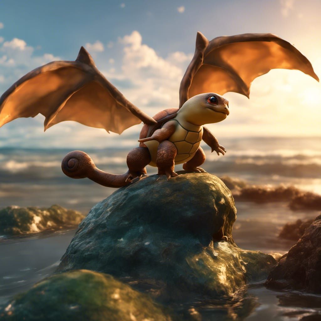 Realistic Squirtle Pokemon Concept Art