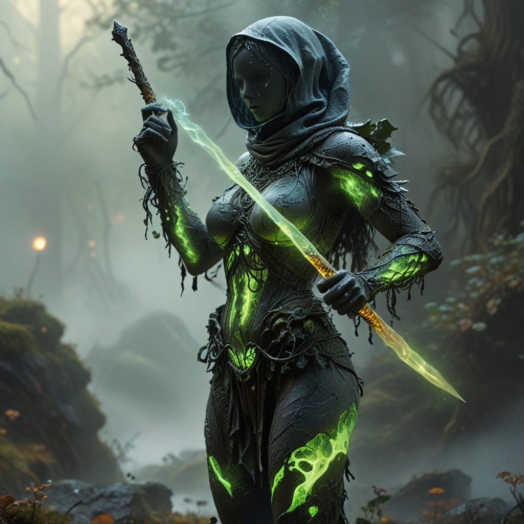 Ethereal Mystic in Golden Twilight