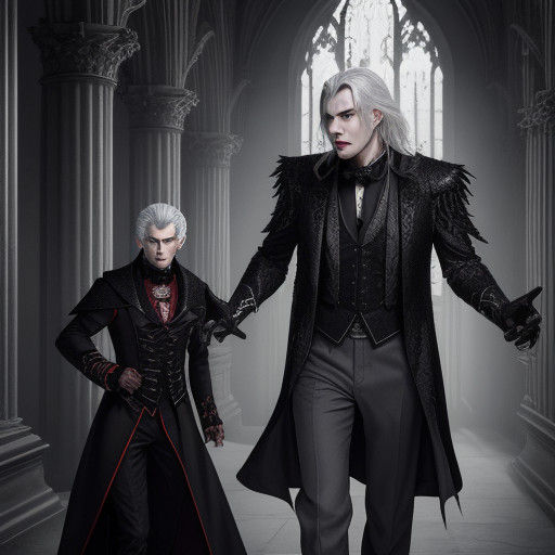 Surreal Vampire Brothers Clash in Gothic Moods of Palace Dar...