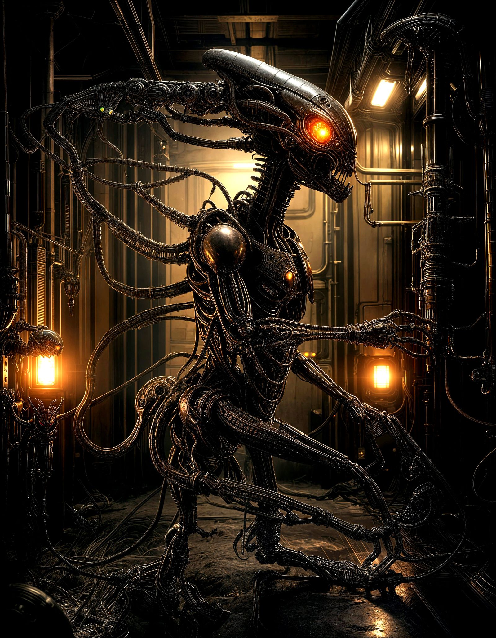 Mechanical Alien from the Movie Alien