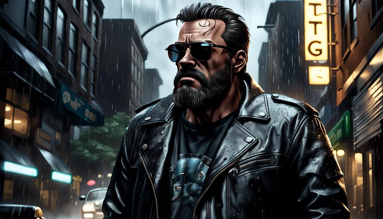 Mr. Antisocial Guy in Rainy Springfield Street