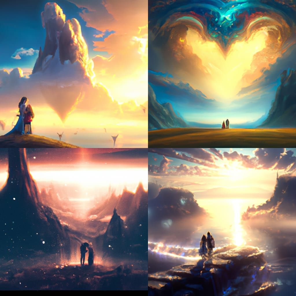 Epic Cinematic Painting of The Great Love