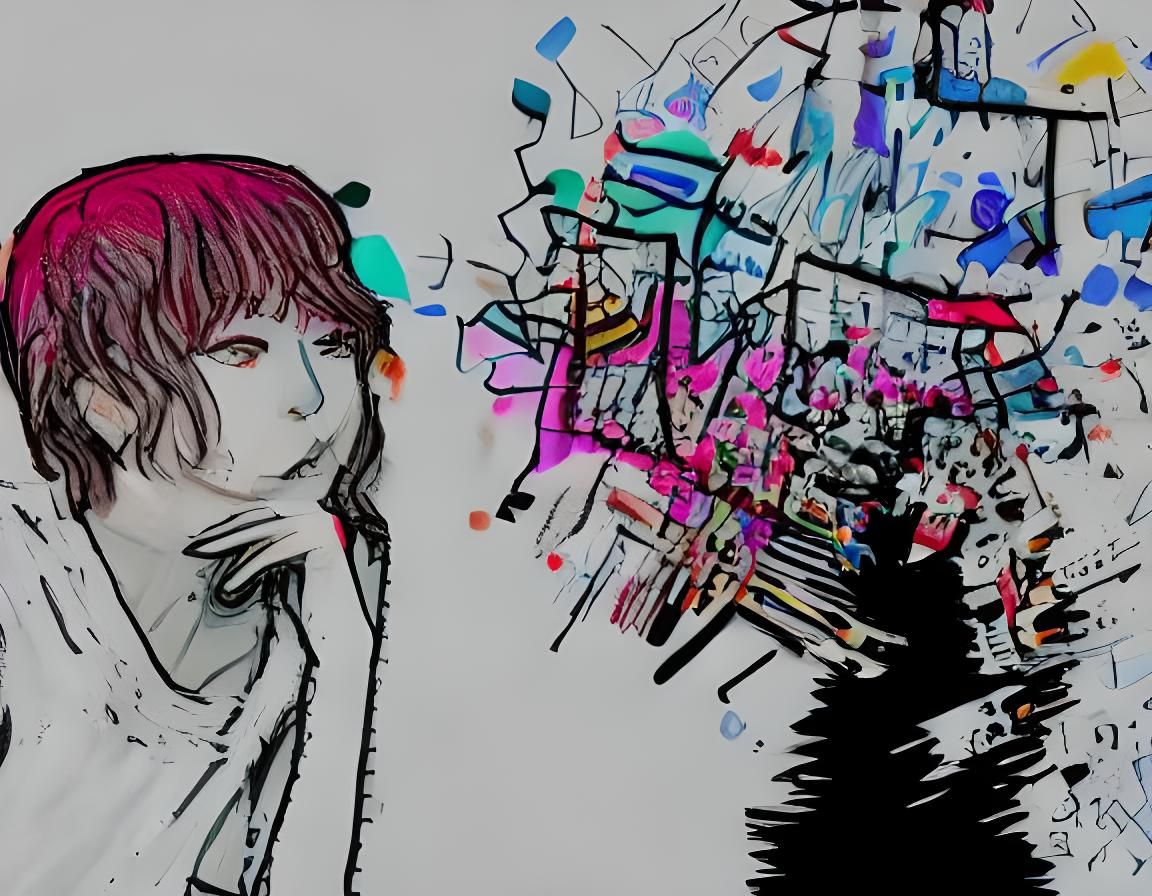 Existential Dread: Breakdancer in Synthwave Pixel Art