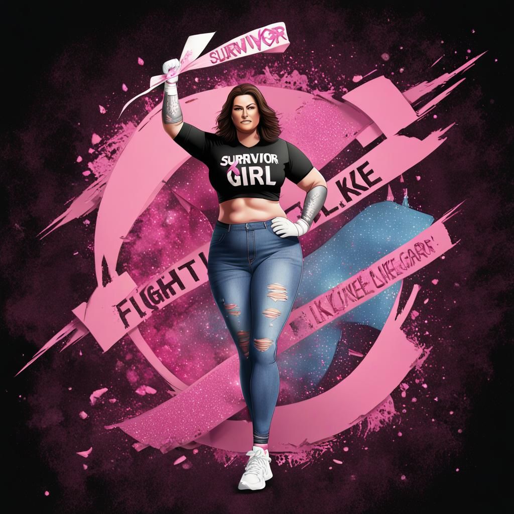 Survivor: Fight Like A Girl - Hyperrealistic Awareness Image