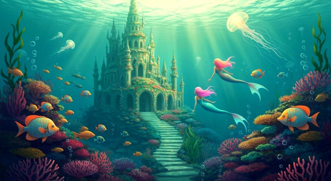 Underwater Kingdom: Mermaids and Ocean Palace