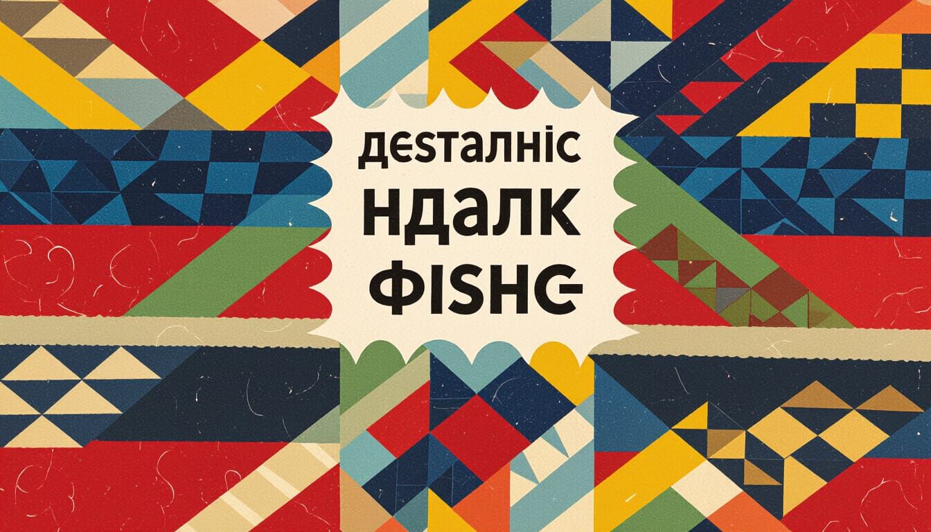 Grey Cat on Bench in Detailed Mixed Media Style