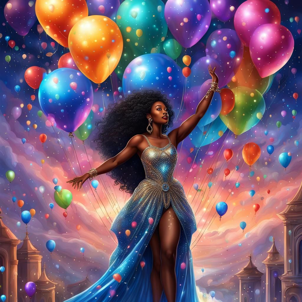 Ebony Goddess Birthday Celebration in Cosmic Fantasy