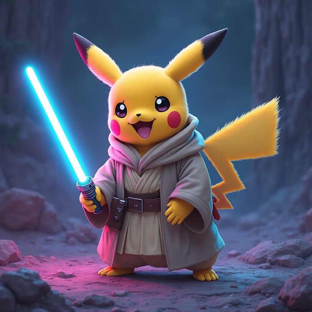 Pikachu in Epic Fantasy Portrait