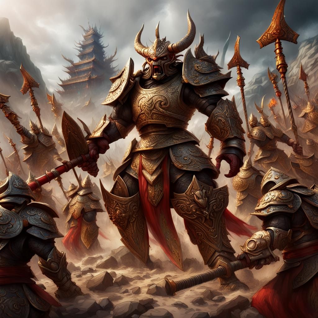 Vajra's Armored Warriors: Fantasy Concept Art