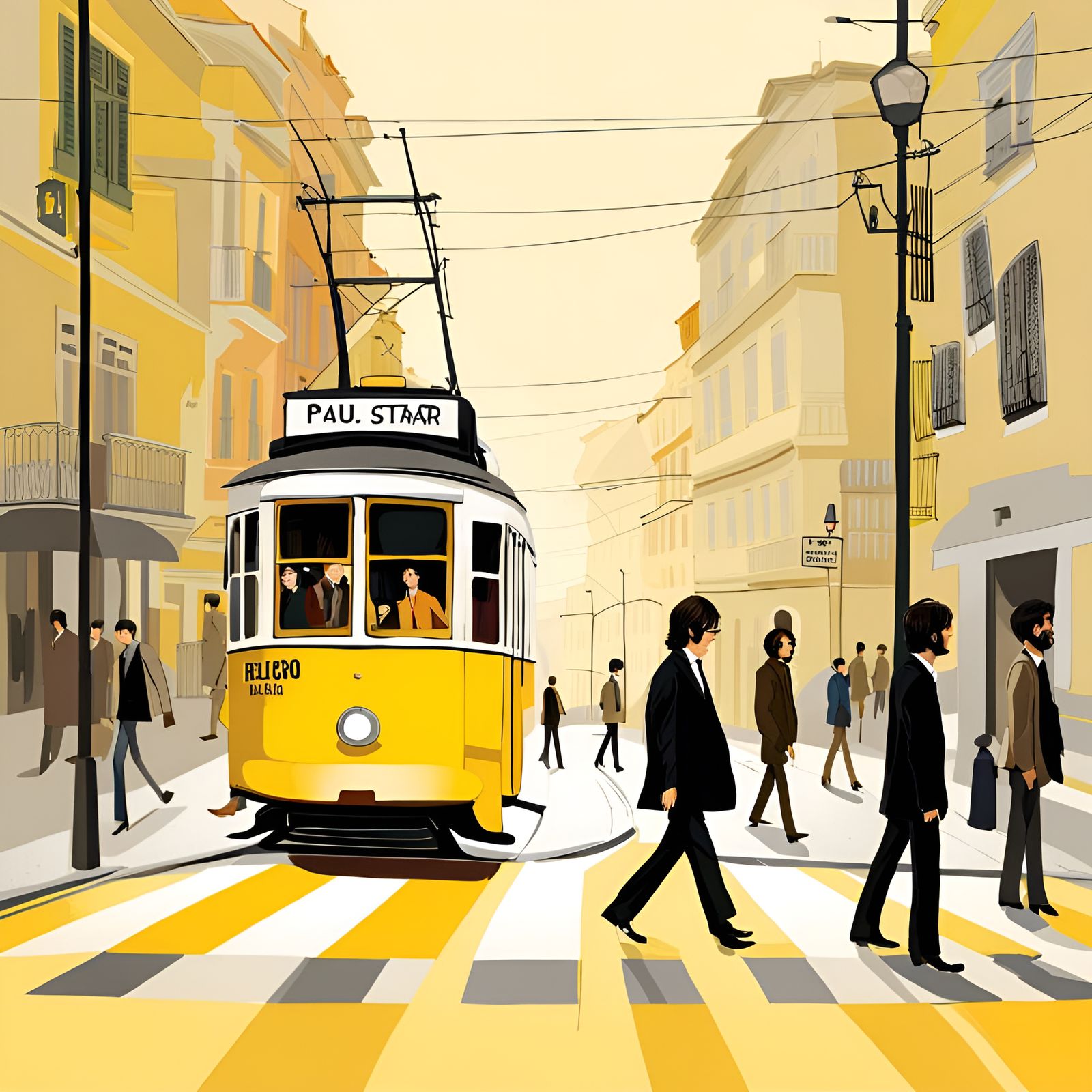 If the Beatles were Portuguese?! "YELLOW TRAM" by Beatles