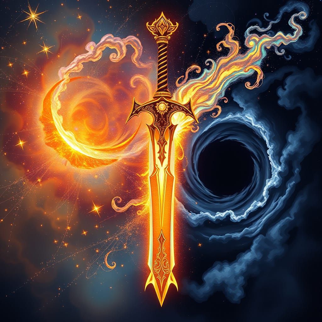 Celestial Balance of Light and Void