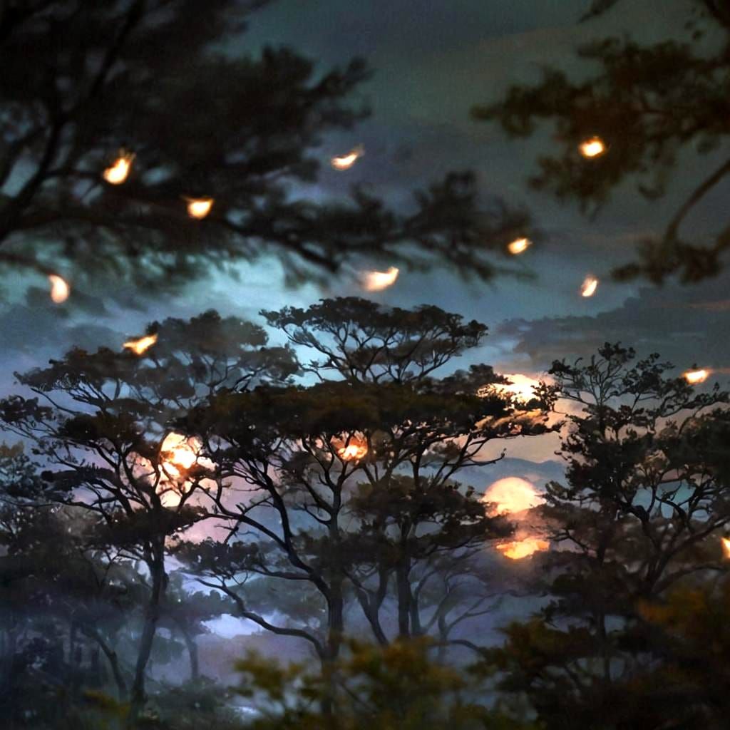 Vivid Pastel Landscape at Twilight