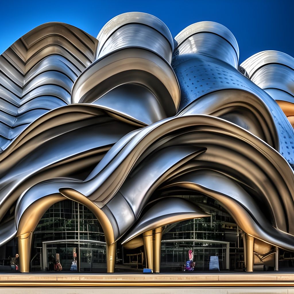 Steampunk Concert Hall Facade by Frank Gehry
