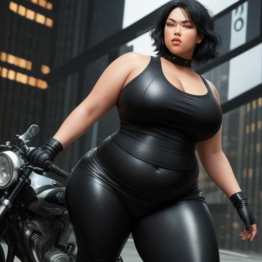 Plus-Size Trinity in Action: Matrix-Inspired Photo