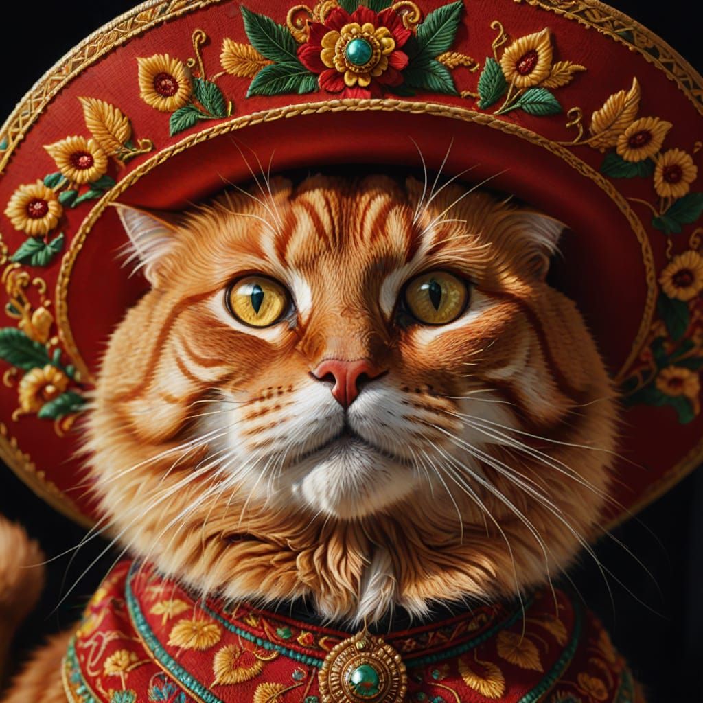 Sombrero Renaissance Cat
