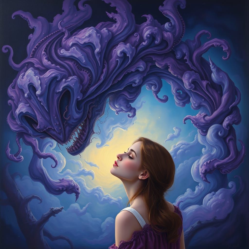 My mind's eye is blind lustyfilled thoughts form fantastic soul testing memories