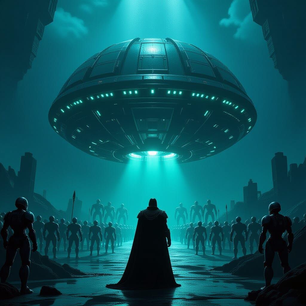 Villain Commands Robot Army in Dark Metal Dome