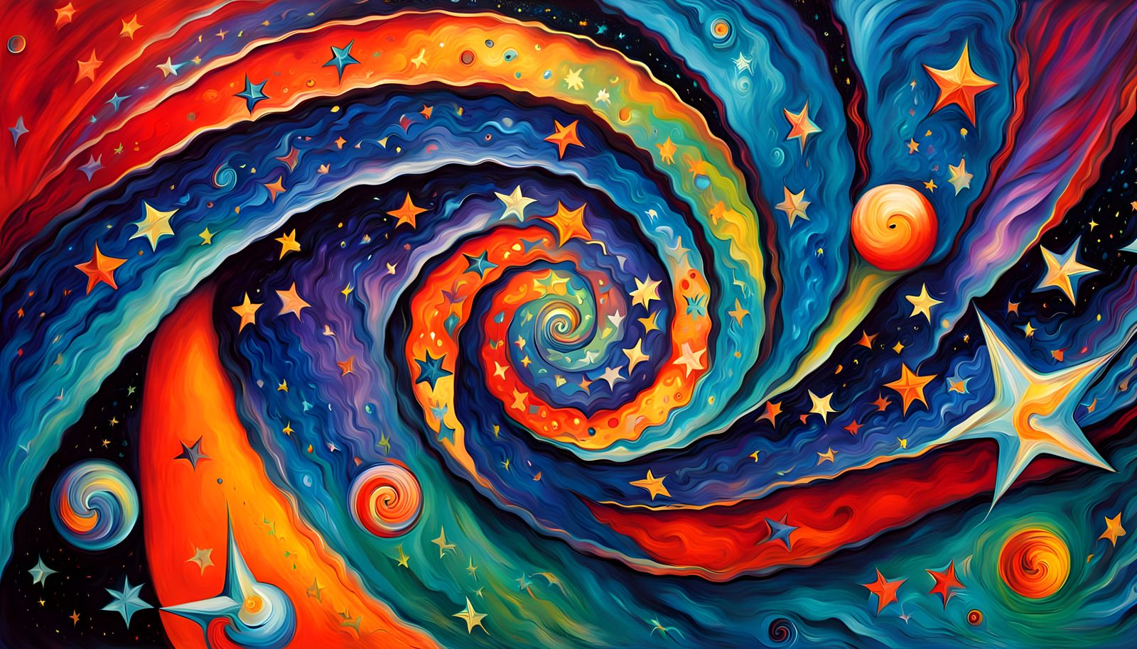 Surreal Cosmic Star Formation in Vibrant Iridescent Colors