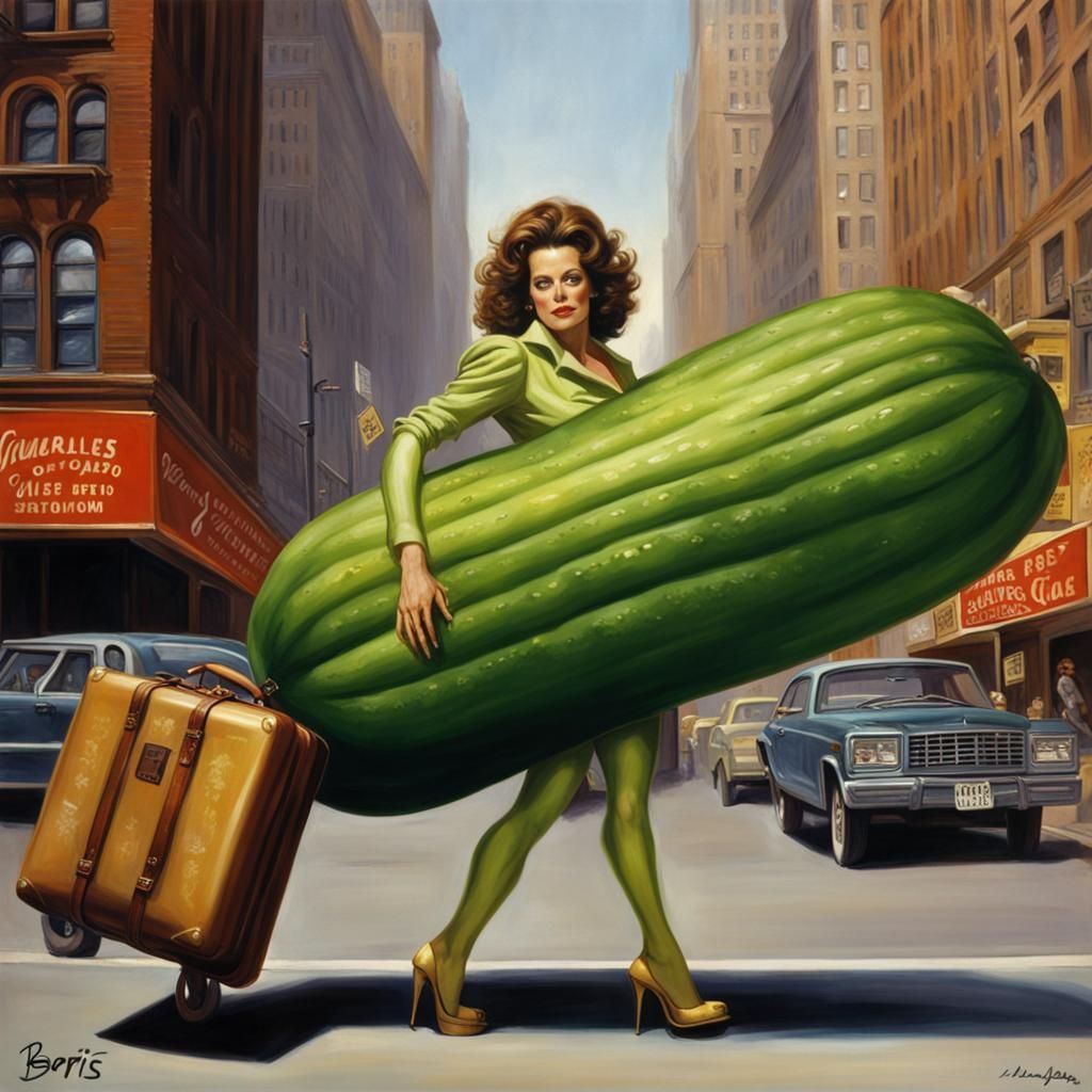 Sigourney Weaver as Cucumber in Manhattan, Fantasy Art