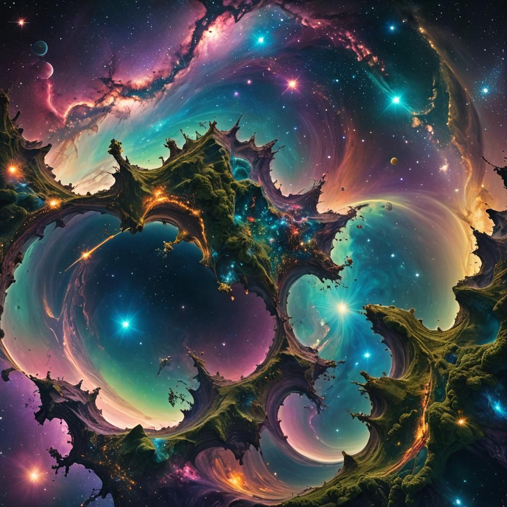 Earth from Orbit: a Surreal Matte Painting