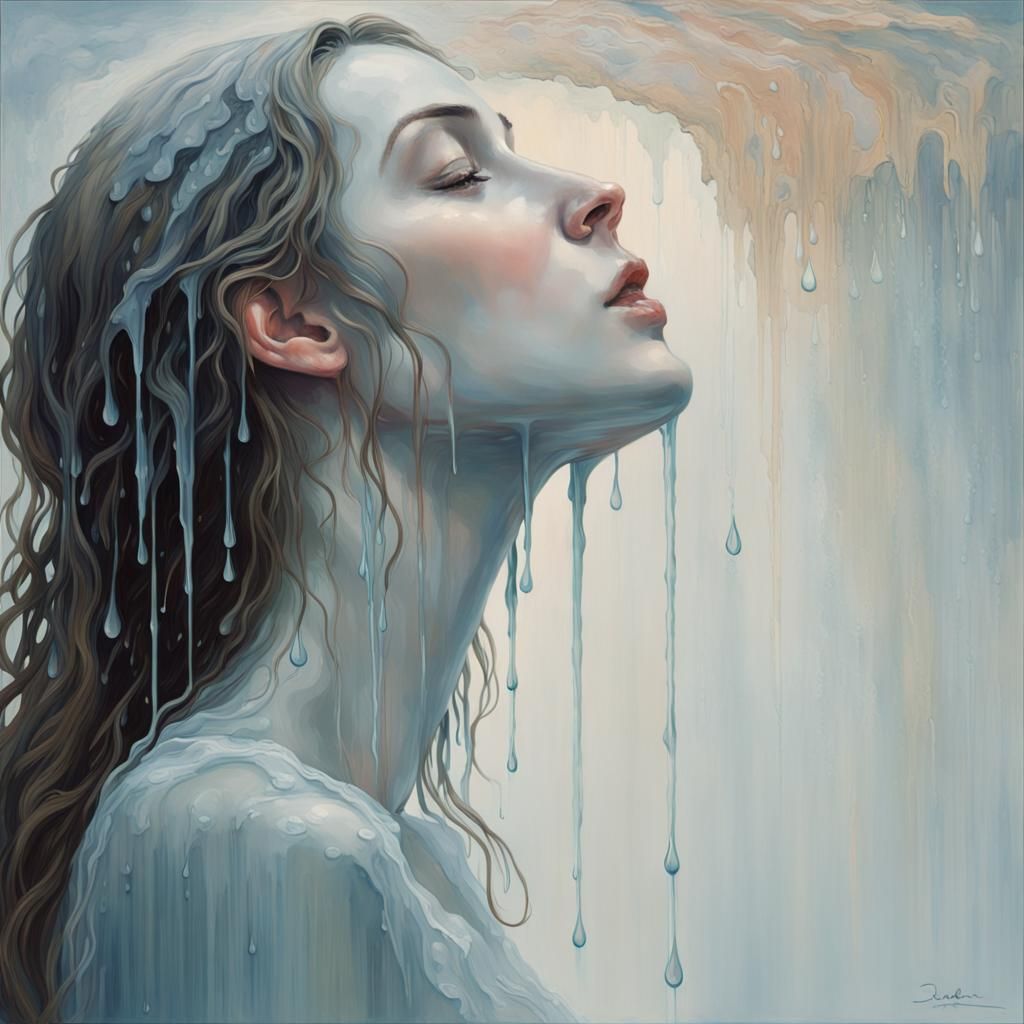 Melting Woman: Impressionistic Symbol of Resilience