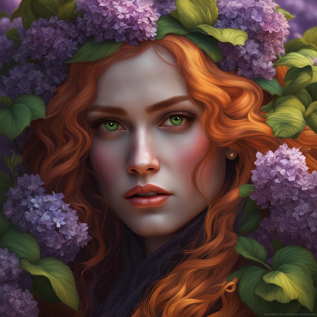 Gothic Woman Portrait in Dark Fantasy Style