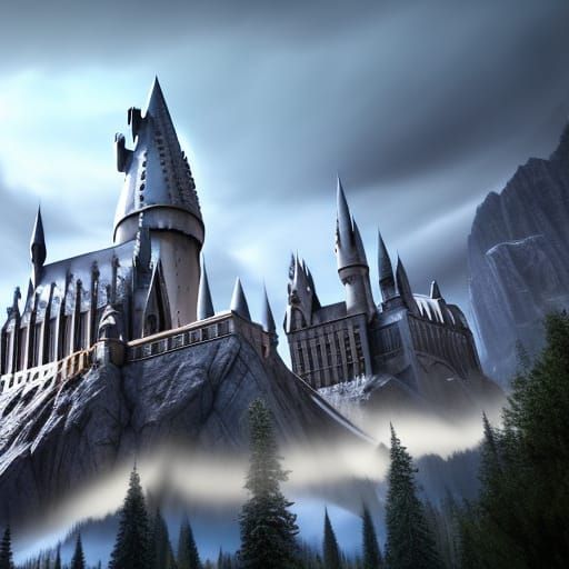 Fantastical Hogwarts Castle Concept Art