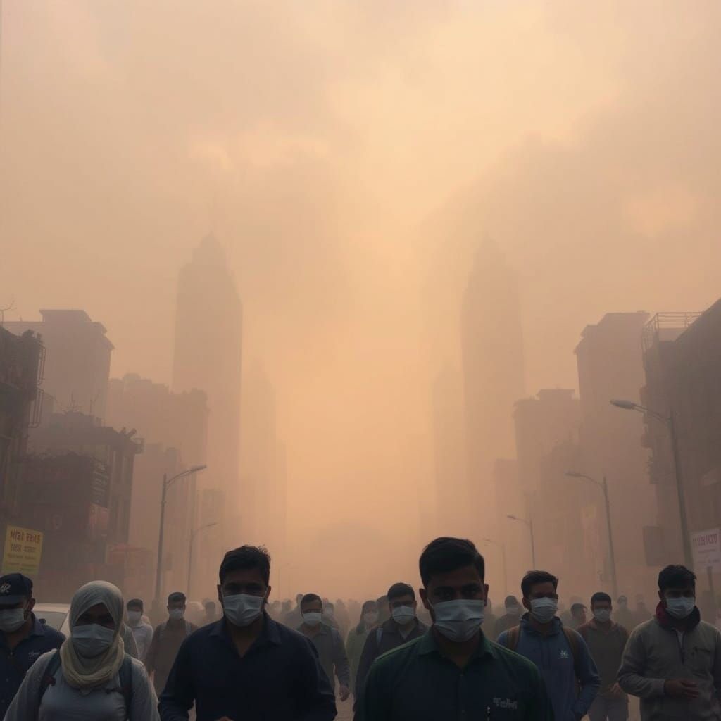 Toxic Delhi Dystopia in Thick Smog
