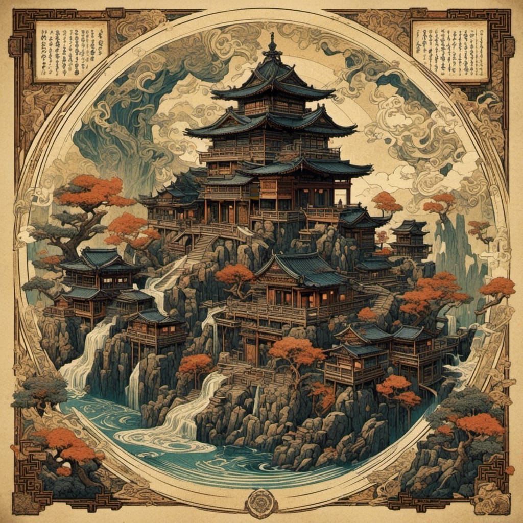 Daimyo Samurai Warrior in Traditional Armor