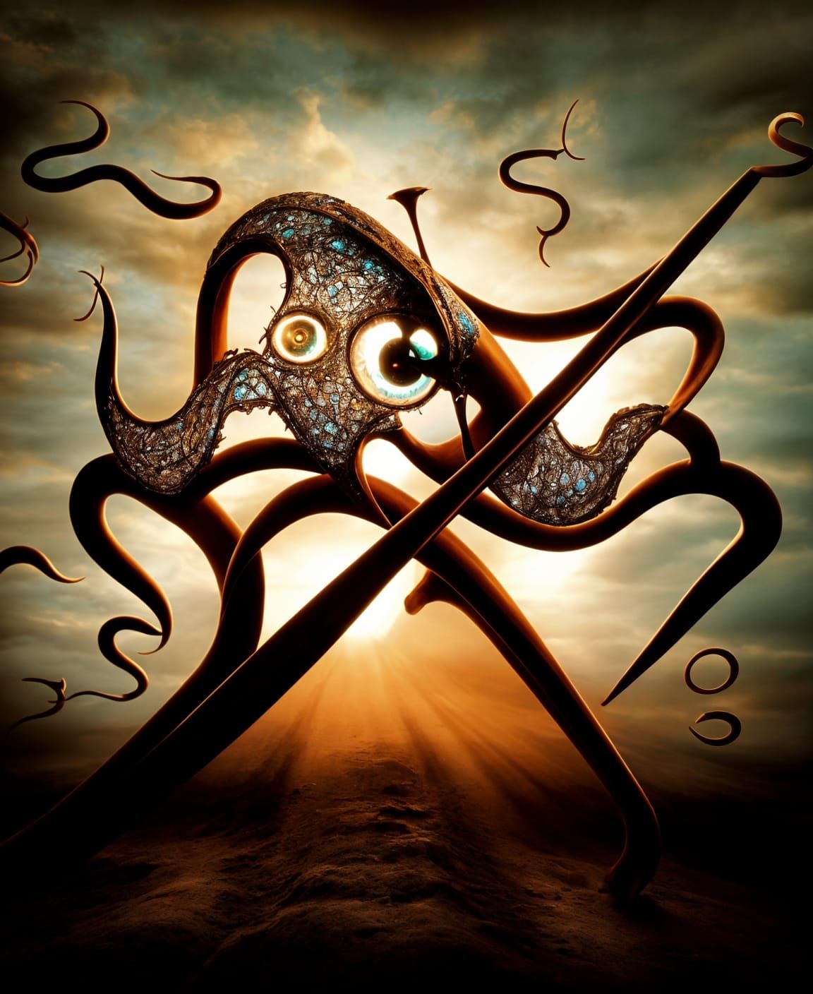 Transcendental Art in Dynamic, Layered Photography