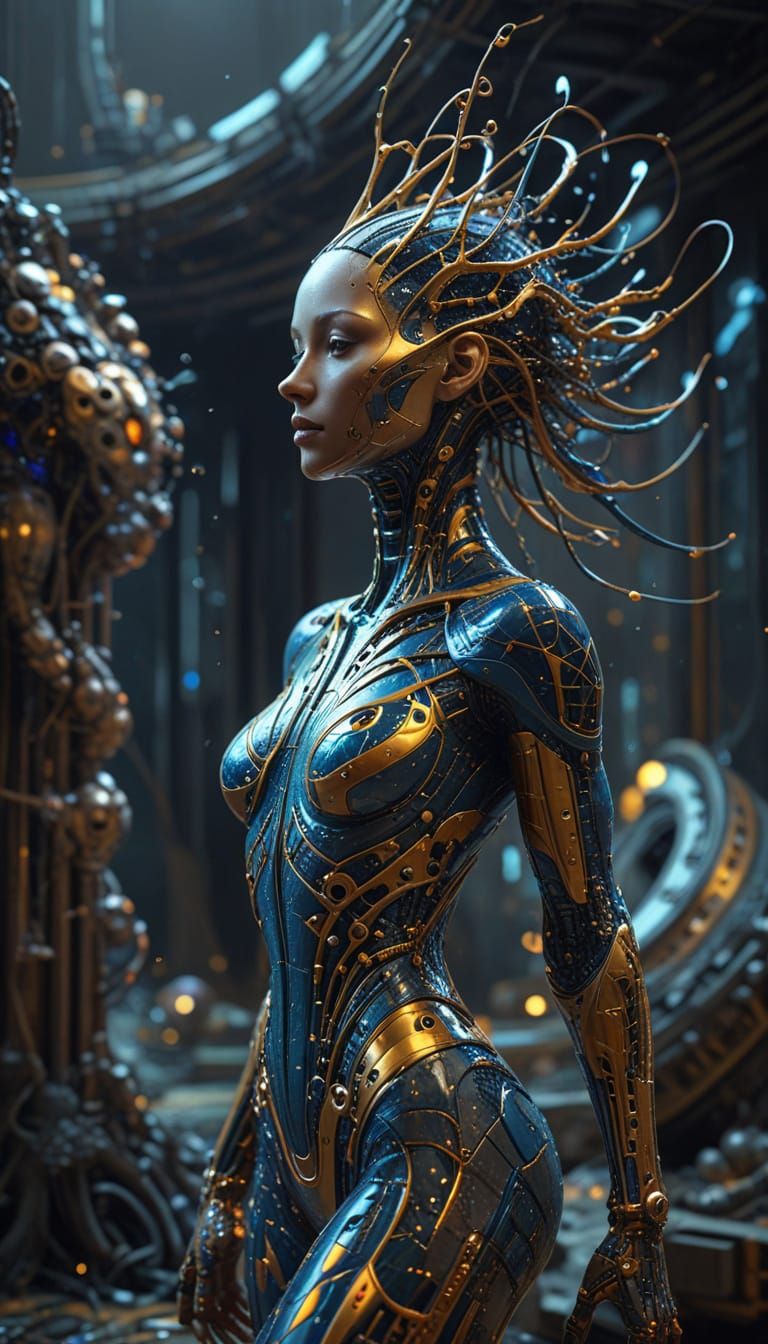 Surreal Cosmic Realms Reveal Infinite Geometry in Golden Rat...