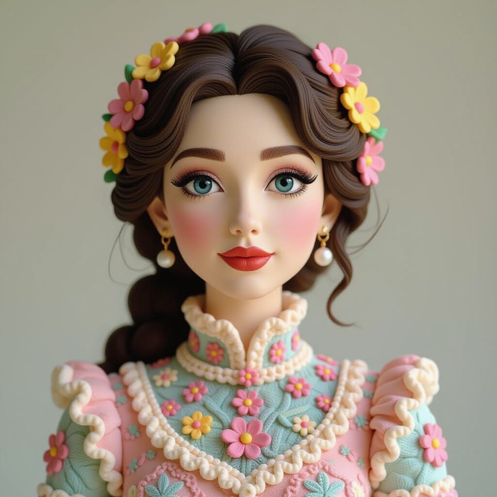 Claymation: Stunning Young Woman Sculpture