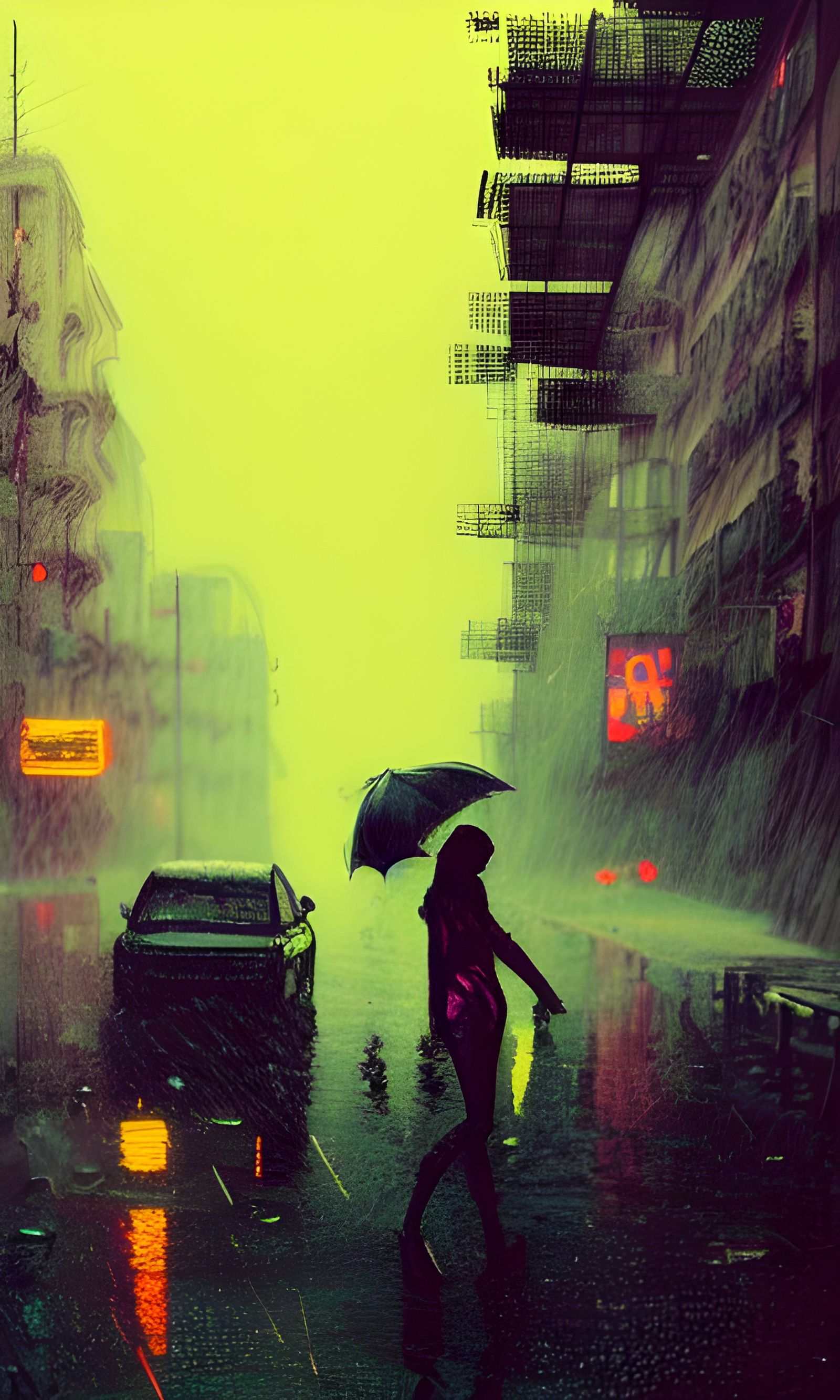 Rainy Day Relaxation: Grunge Album Cover Art