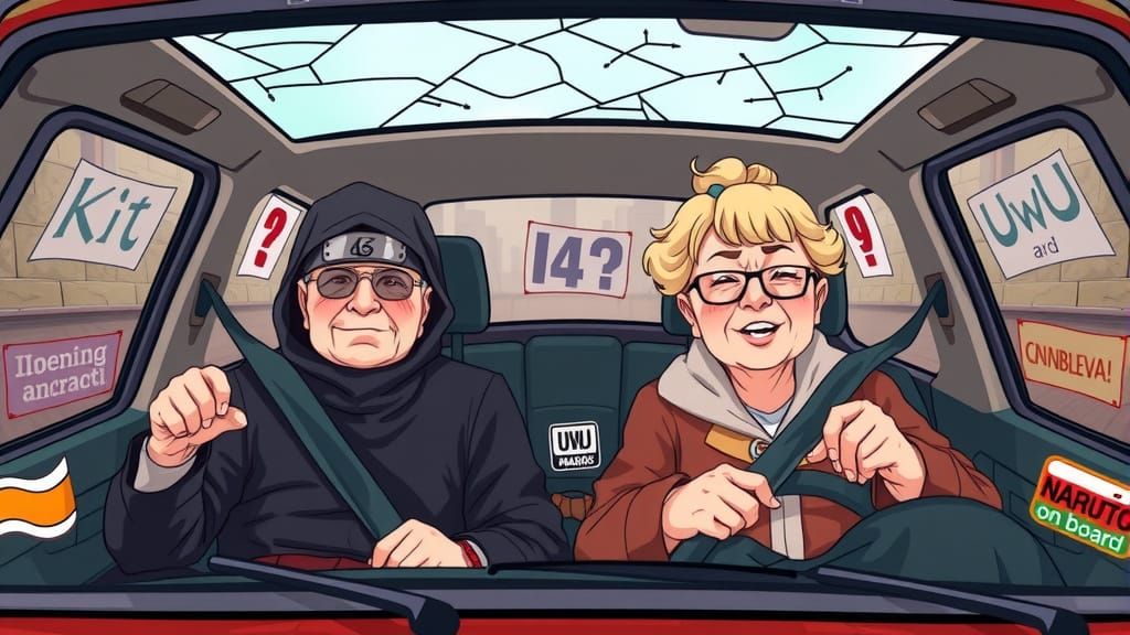 Anime Grandmas in Soviet Lada: Cartoon Comedy