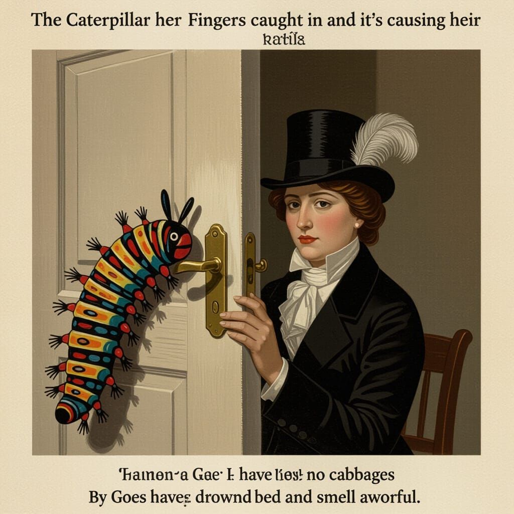 Surreal Nightmare Scene by Goya & Modigliani Style Artists