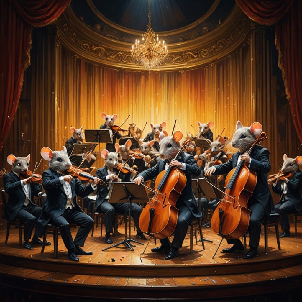 Anthropomorphic Mice in Elegant Classical Composition
