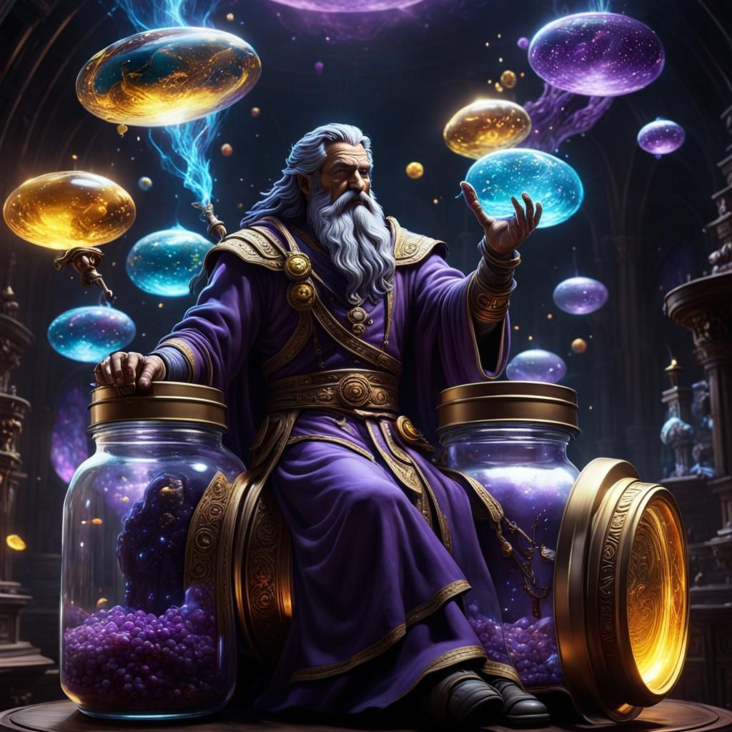 God Drinks Universe: Dark Fantasy Concept Art