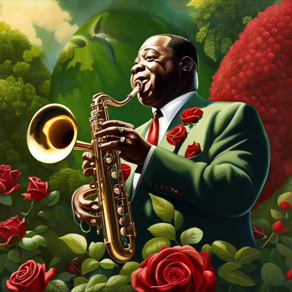 I see trees of green, red roses too…