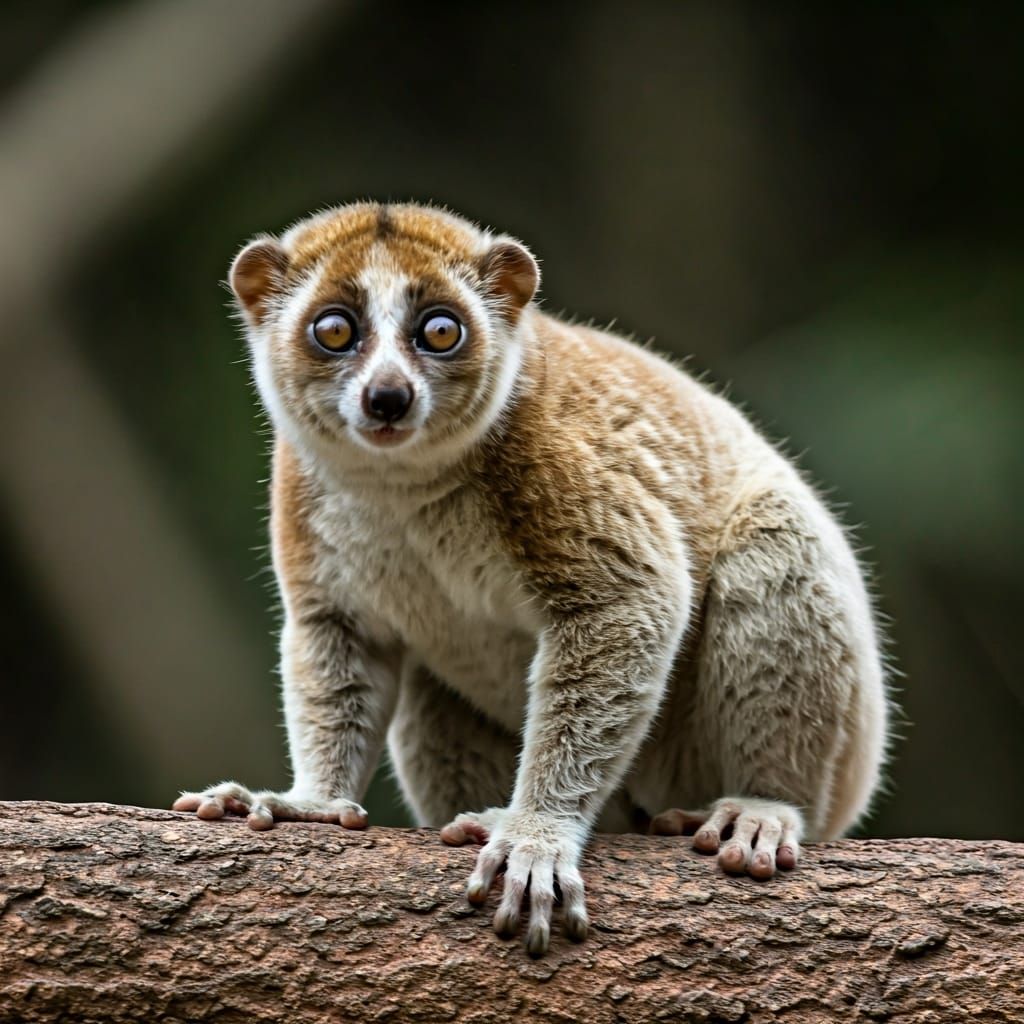 Smiling slender loris