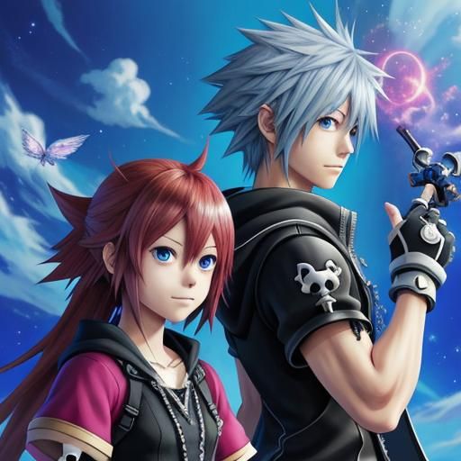 Anime Style Kingdom Hearts Key Visual