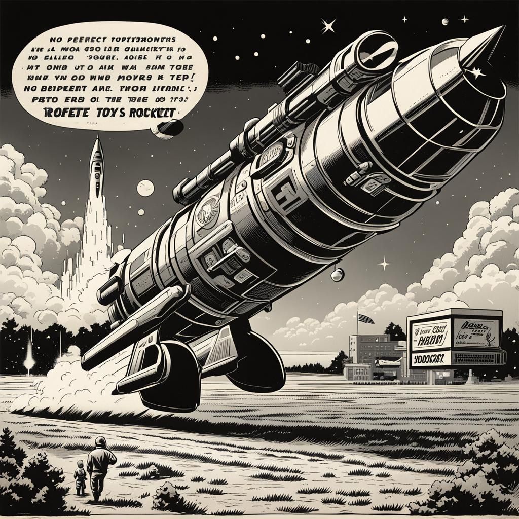 Vintage Toy Rocket Comic Book Advertisement