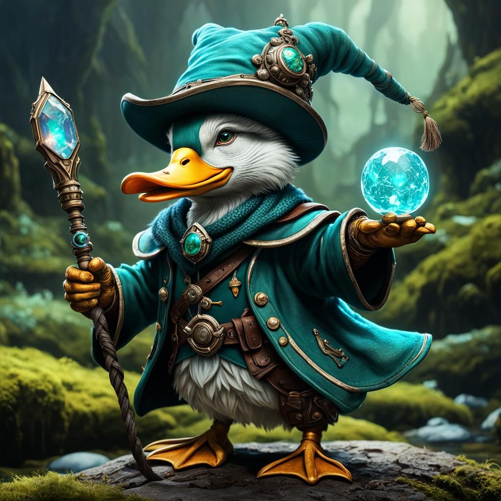 Mallard Wizard on a Fantastic Adventure