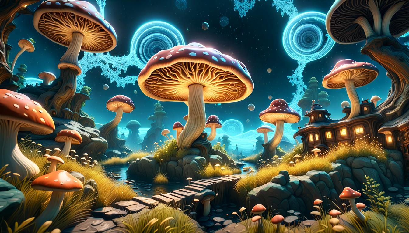 Psychedelic Time Travel Hallucinations in 3D