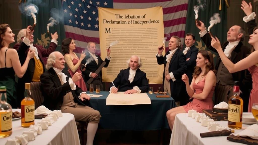 Founding Fathers Celebrate Declaration of Independence
