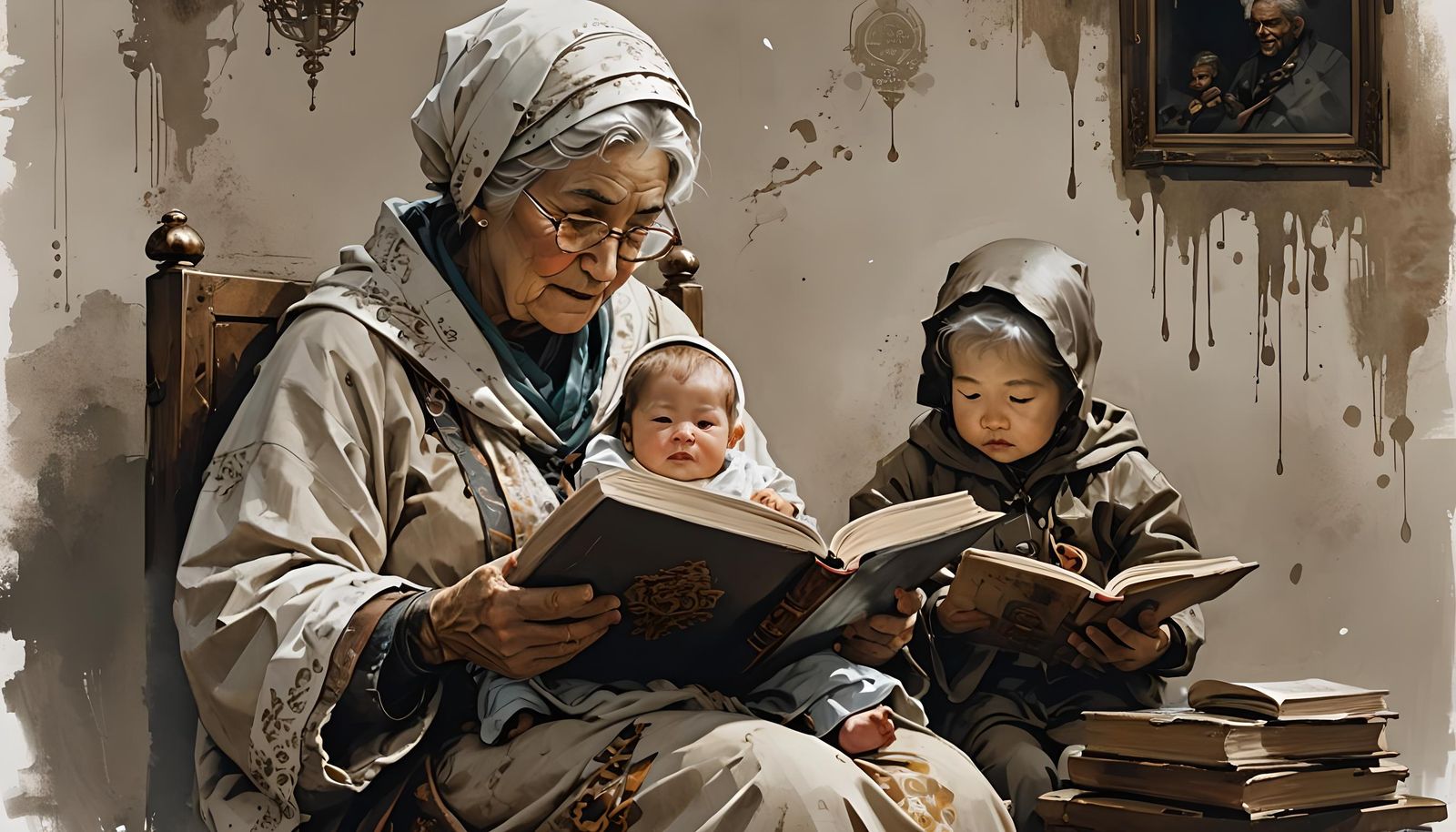 my BABUSKA READING TO ME ... long ago ...